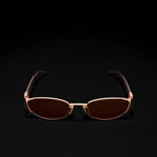Gucci Women Oval Frame Rose Gold sunglasses