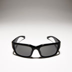 Gucci Men Rectangular Frame Deep Black Sunglasses