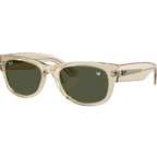 Ray Ban Men Square Frame Polished Beige Sunglasses