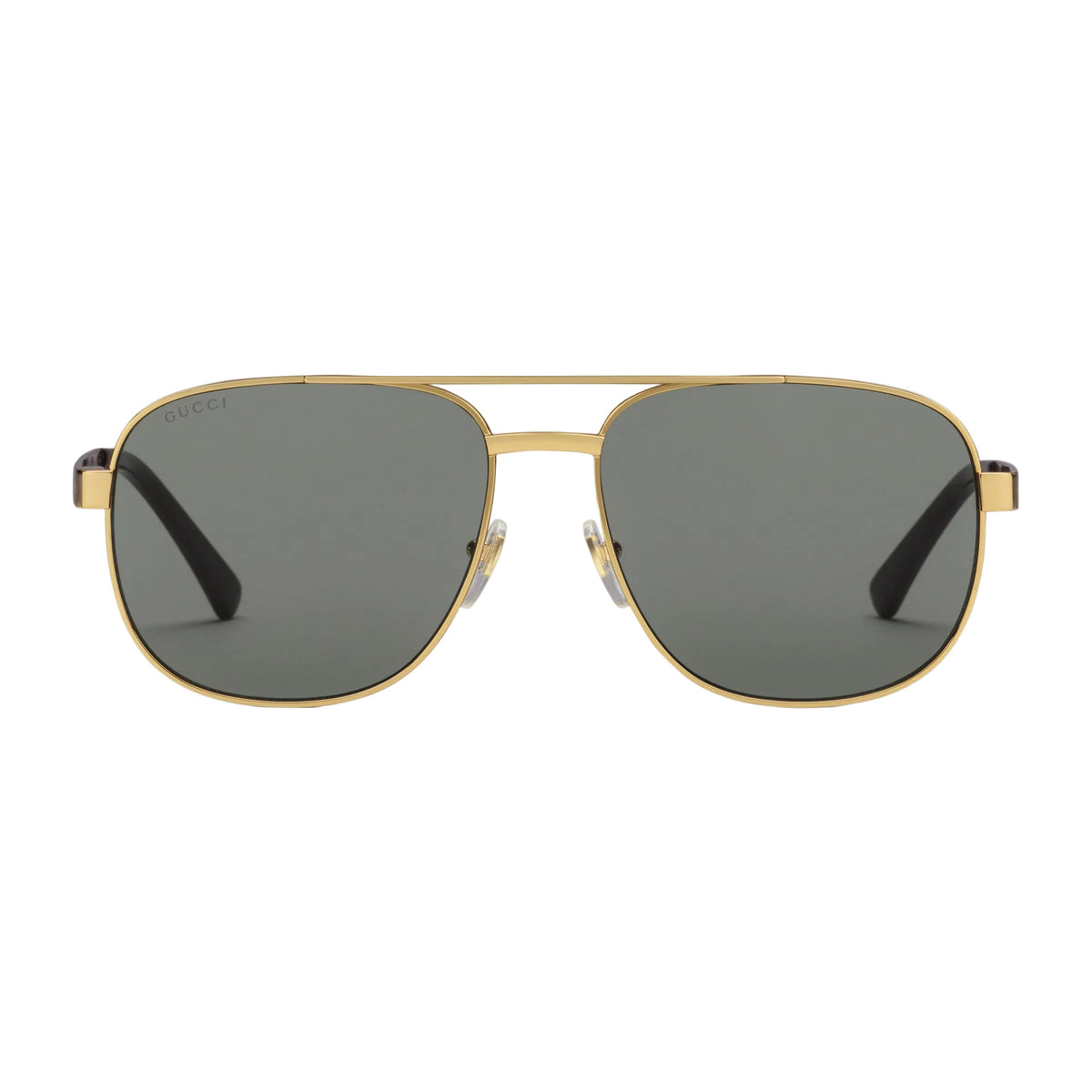 Gucci Men Navigator Frame Gold Sunglasses
