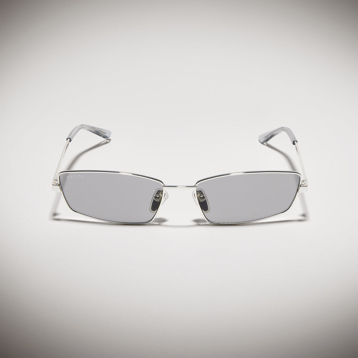 Gucci Unisex Rectangular Frame Gray Sunglasses