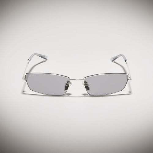 Gucci Unisex Rectangular Frame Gray Sunglasses