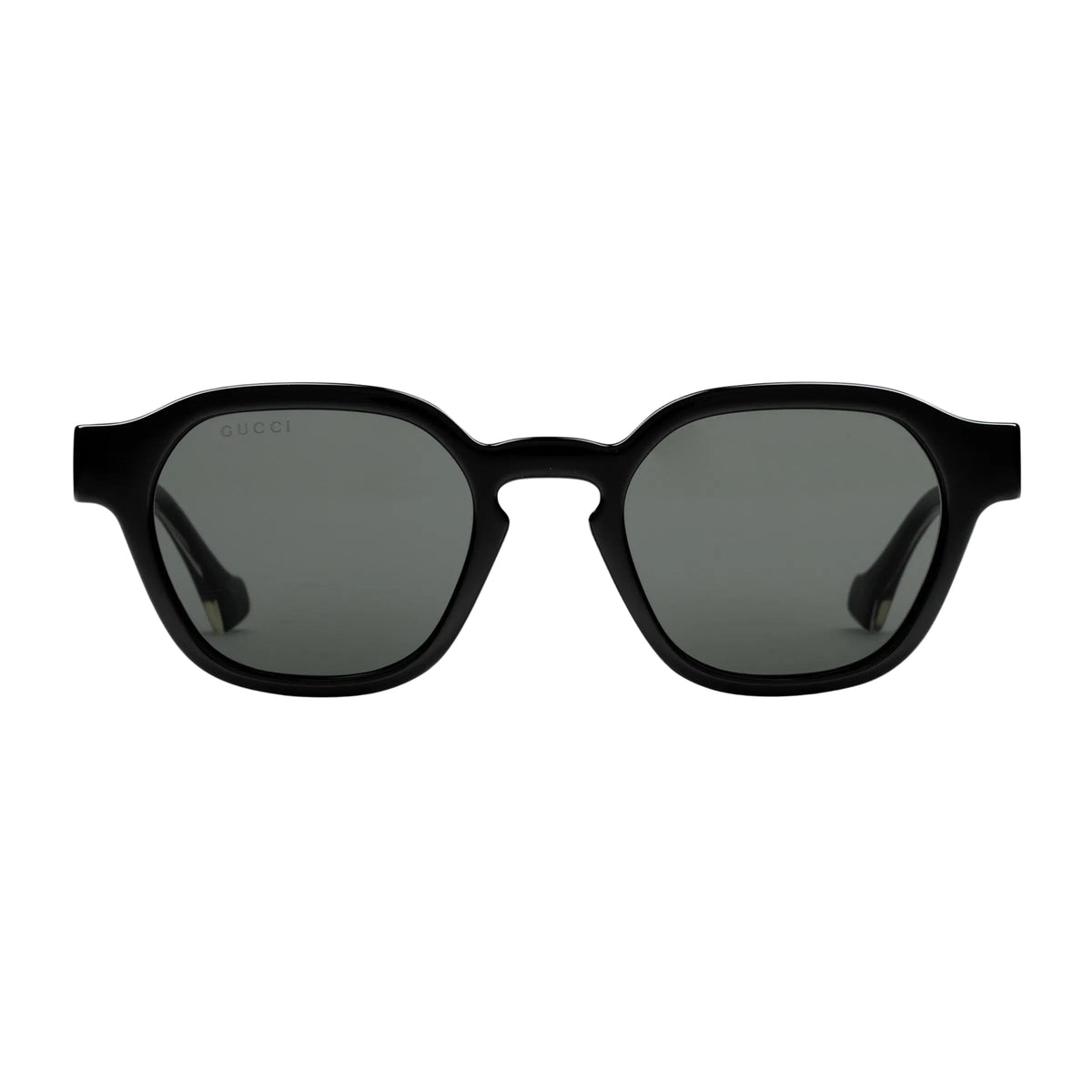 Gucci Men Oval Frame Black Sunglasses