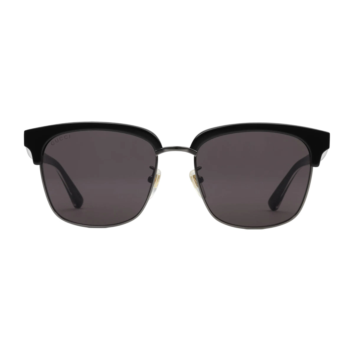 Gucci Men Rectangular Frame Black Sunglasses