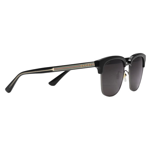 Gucci Men Rectangular Frame Black Sunglasses