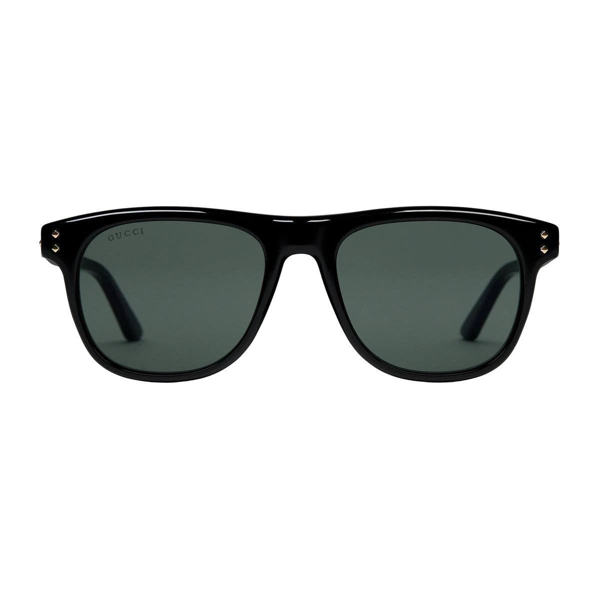 Gucci Men Square Frame Matte Black Sunglasses