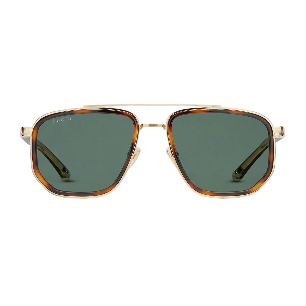 Gucci Men Navigator Frame Brown Sunglasses