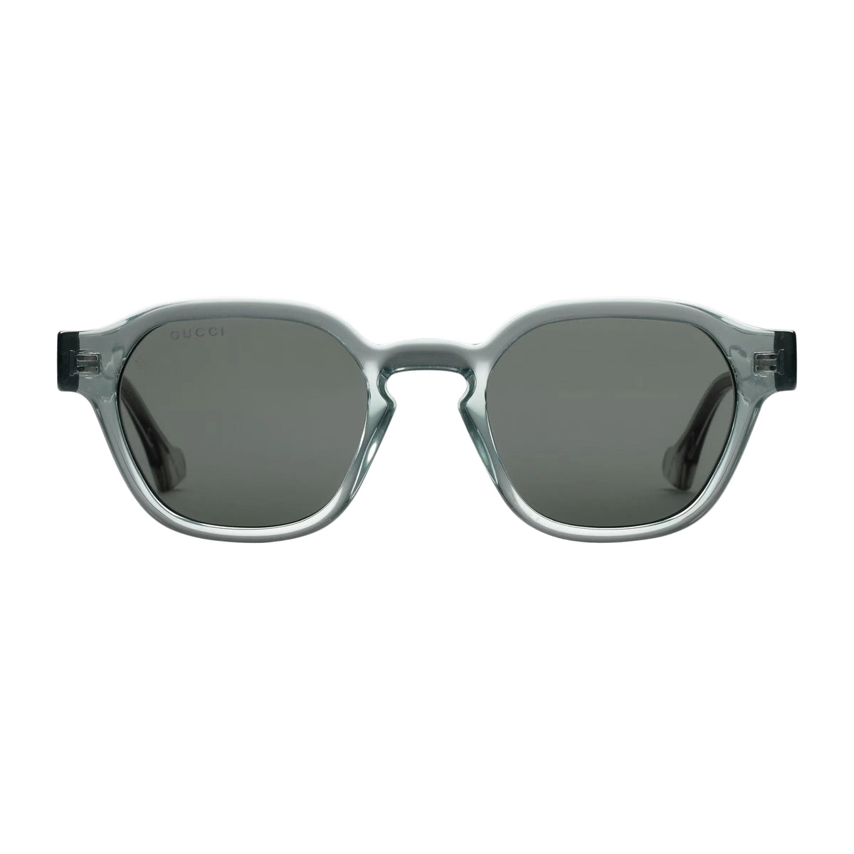 Gucci Men Oval Frame Grey Sunglasses