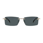 Gucci Men Rectangular Frame Shiny Gold Sunglasses