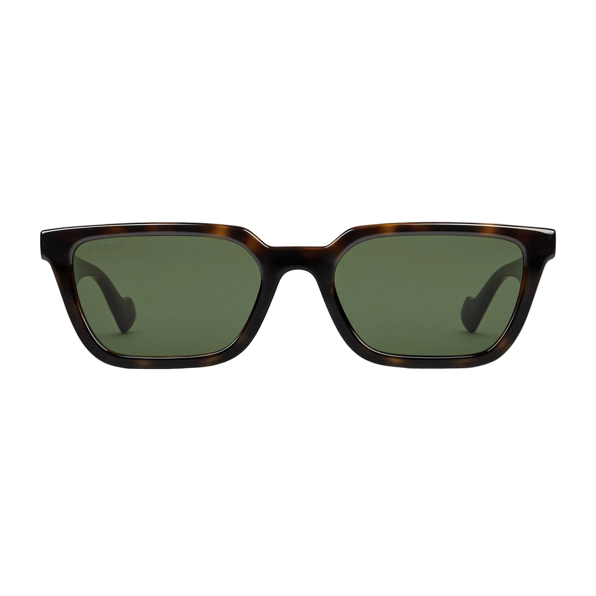 Gucci Men Rectangular Frame Brown Sunglasses