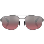 Ray Ban Men Square Frame Gunmetal Sunglasses