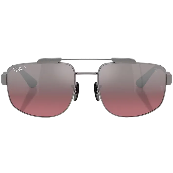 Ray Ban Women Square Frame Gunmetal Sunglasses