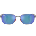 Ray Ban Men Irregular Frame Polished Shiny Gunmetal Sunglasses