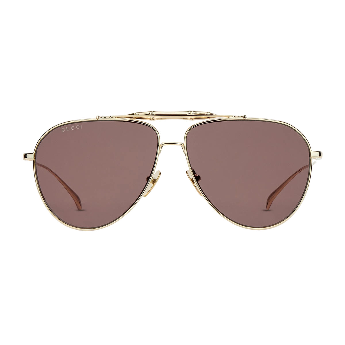 Gucci Men Pilot Gold Sunglasses