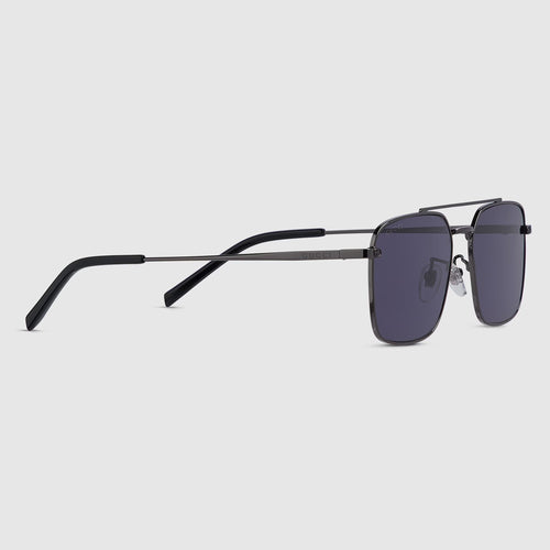 Gucci Men Specialized Fit Rectangular Frame Grey Sunglasses