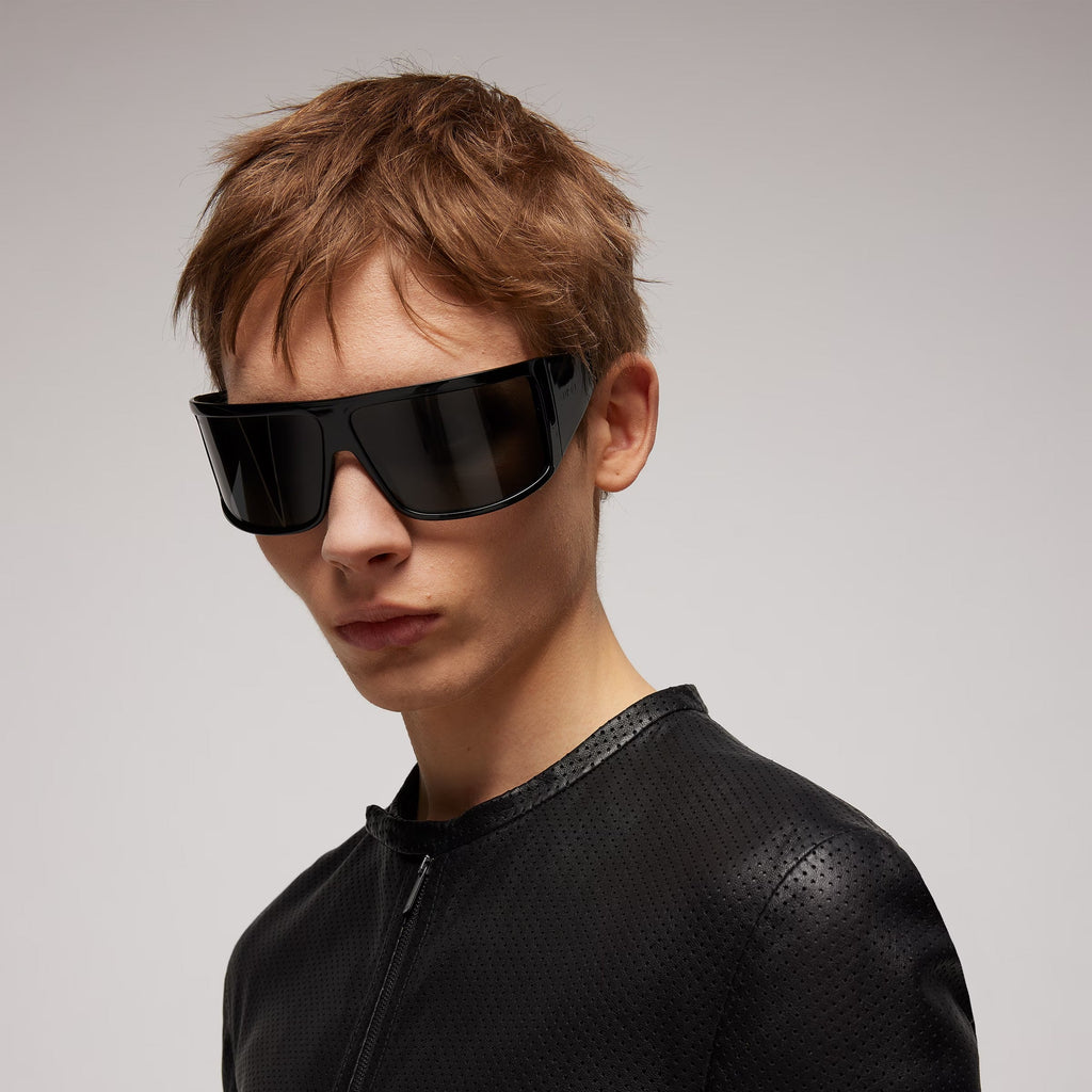 Gucci Men Mask Frame Black Sunglasses
