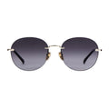 Gucci Women Specialized Fit Frameless Frame Shiny Gold Sunglasses