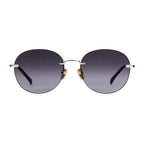 Gucci Women Specialized Fit Frameless Frame Shiny Gold Sunglasses