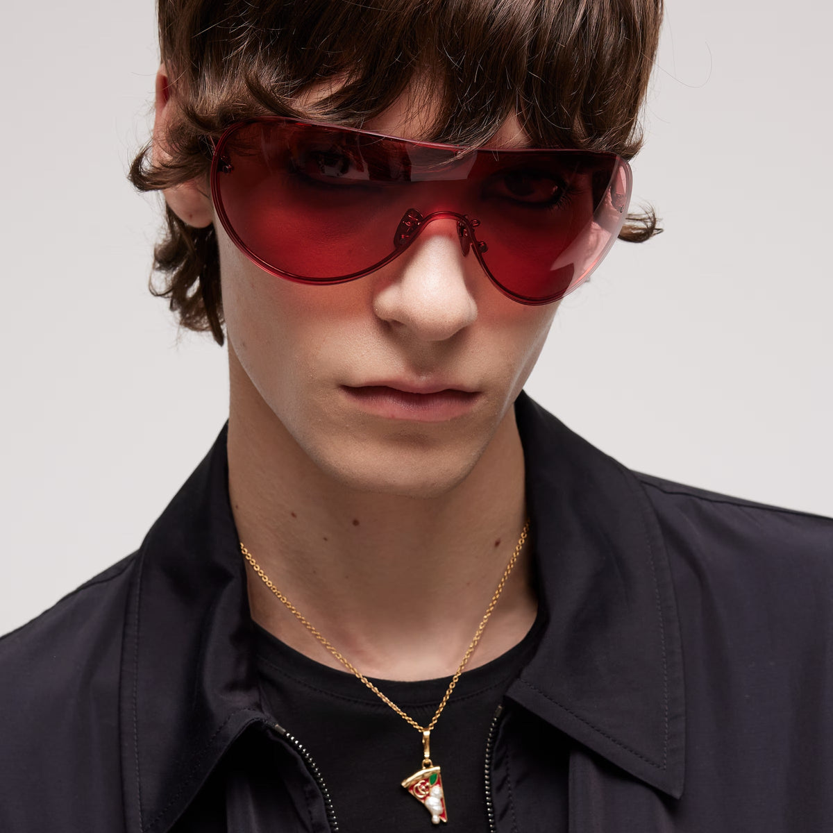 Gucci Unisex Mask Frame Red Sunglasses