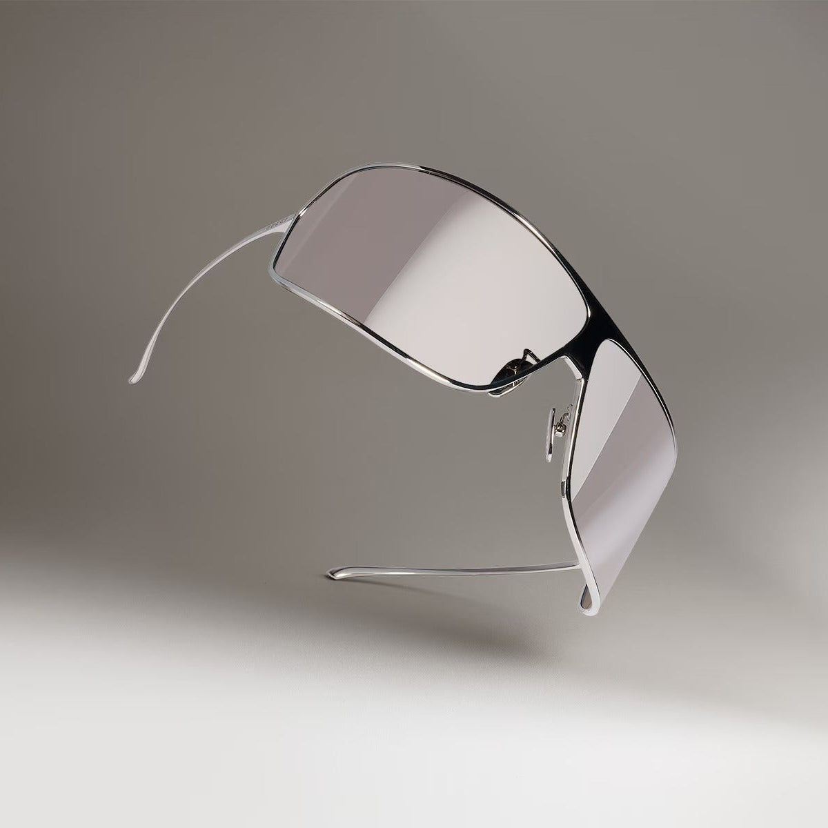 Gucci Men Mask Frame White Sunglasses
