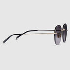Gucci Women Specialized Fit Frameless Frame Shiny Gold Sunglasses
