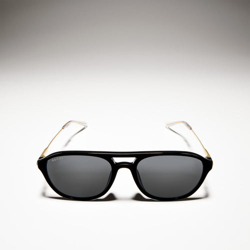 Gucci Men Specialized-fit Navigator Black Sunglasses