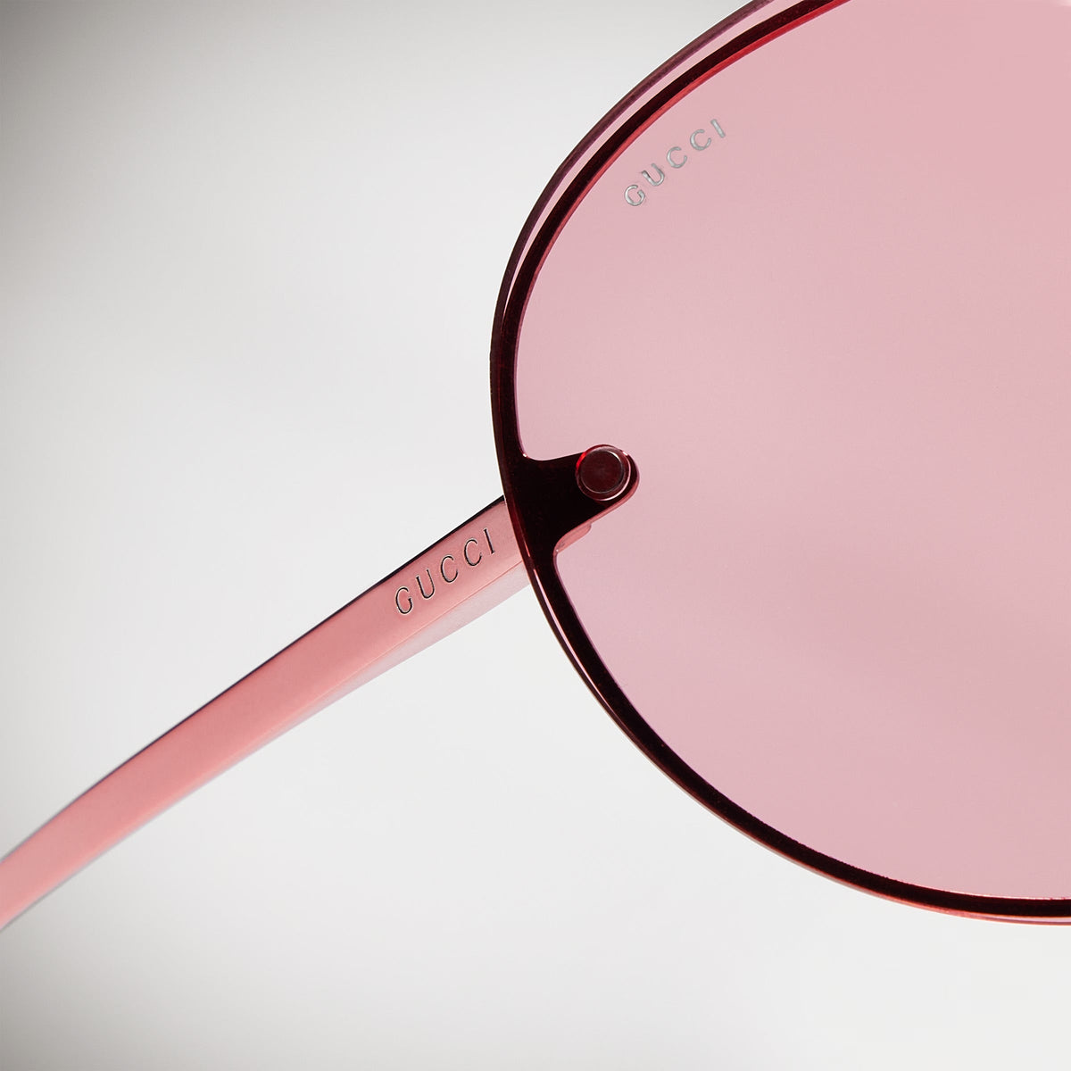 Gucci Unisex Mask Frame Red Sunglasses