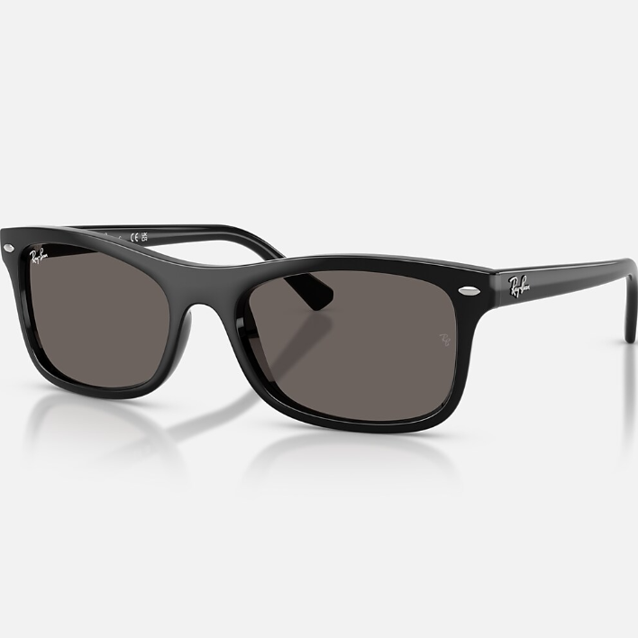 Ray Ban Men Square Frame Smoky Black Sunglasses