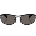 Ray Ban Men Oval Frame Dusty Black Sunglasses