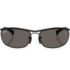 Ray Ban Men Oval Frame Dusty Black Sunglasses