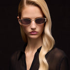 Gucci Women Oval Frame Gold Tone sunglasses
