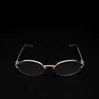 Gucci Women Round Frame Light Gold Sunglasses