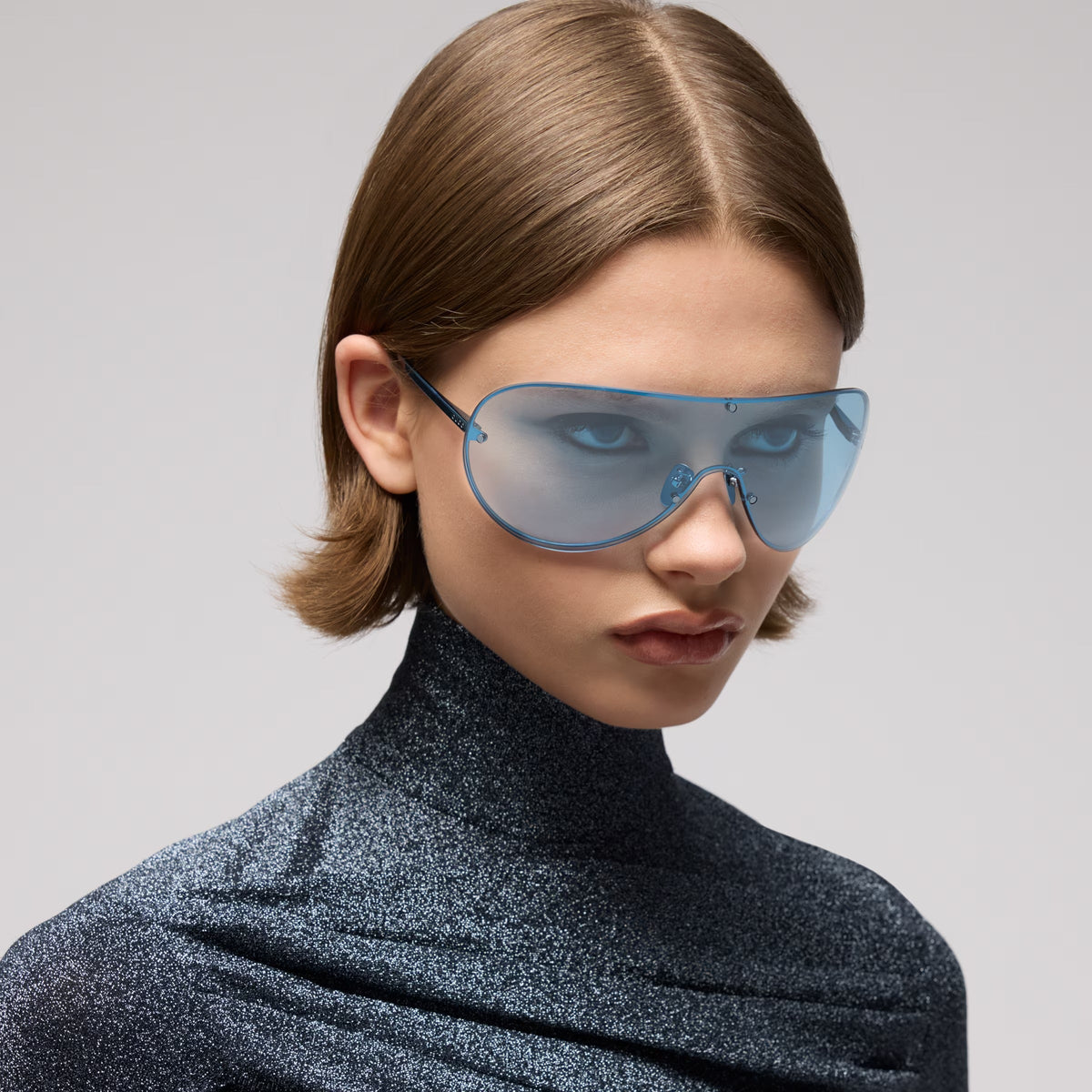 Gucci Unisex Mask Frame Blue Sunglasses