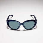 Gucci Women Geometric Frame Blue Sunglasses