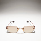 Gucci Women Rectangular Frame Rose Gold Sunglasses