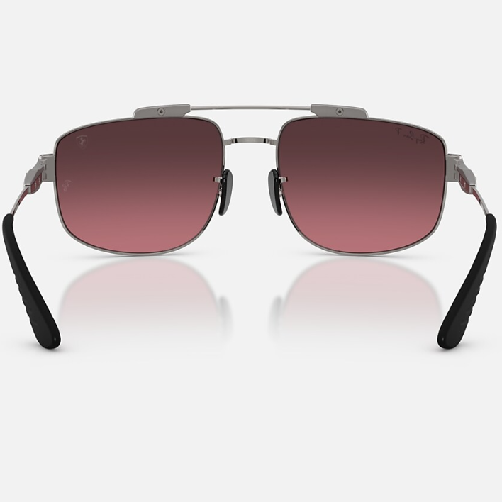 Ray Ban Women Square Frame Gunmetal Sunglasses