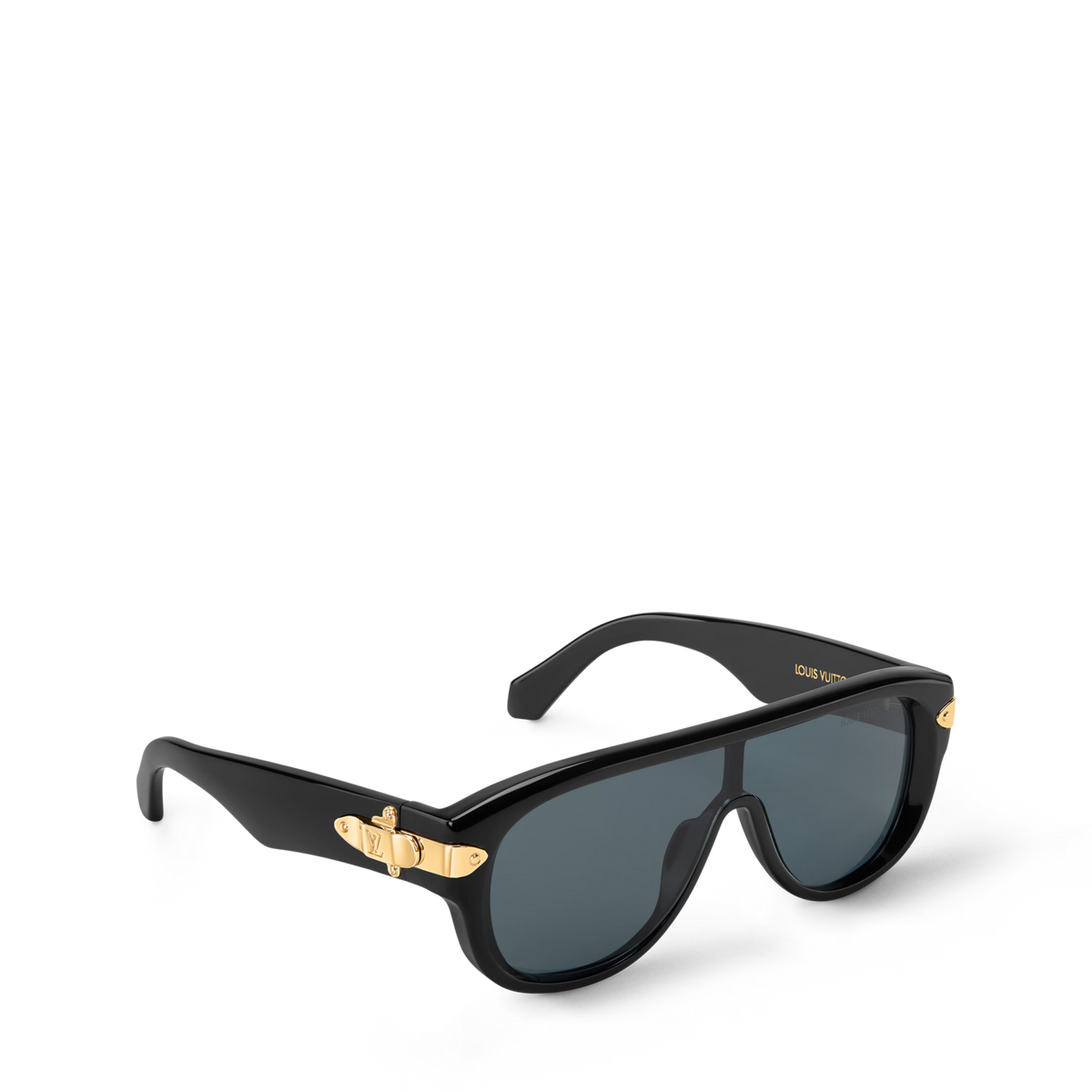 Louis Vuitton Men Mask Frame Black Sunglasses