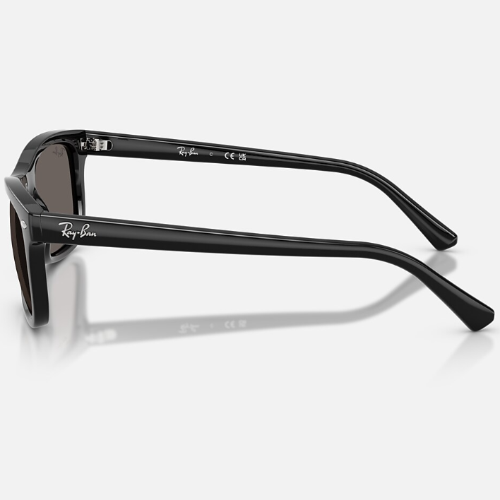 Ray Ban Men Square Frame Smoky Black Sunglasses