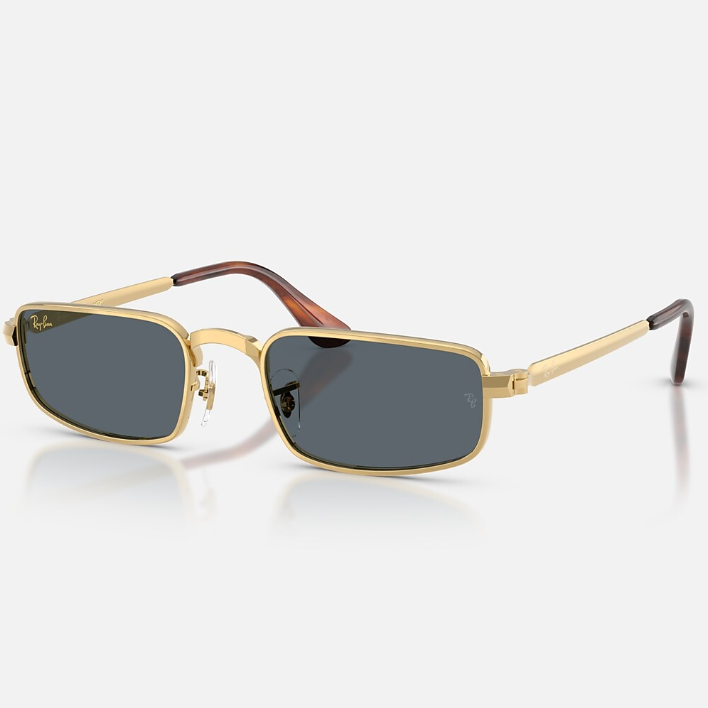Ray Ban Men Pillow Frame Arista Gold Sunglasses