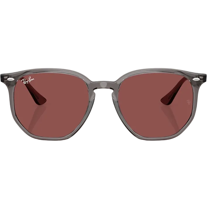 Ray Ban Men Irregular Frame Matte Opal Grey Sunglasses