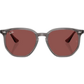 Ray Ban Men Irregular Frame Matte Opal Grey Sunglasses