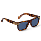 Louis Vuitton Men Sqaure Frame Chocolate Tortoise Sunglasses