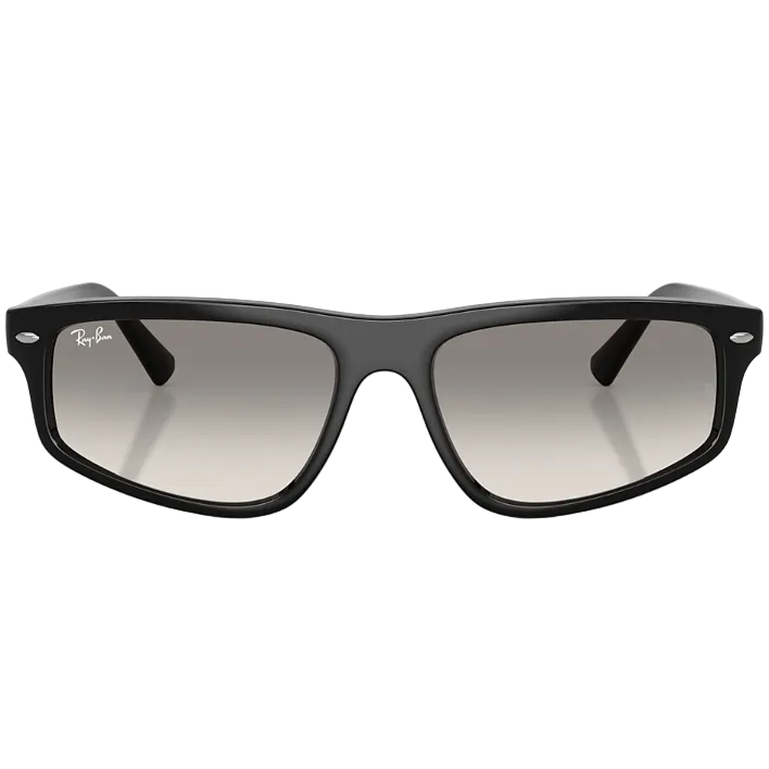 Ray Ban Men Irregular Frame Smoky Black Sunglasses