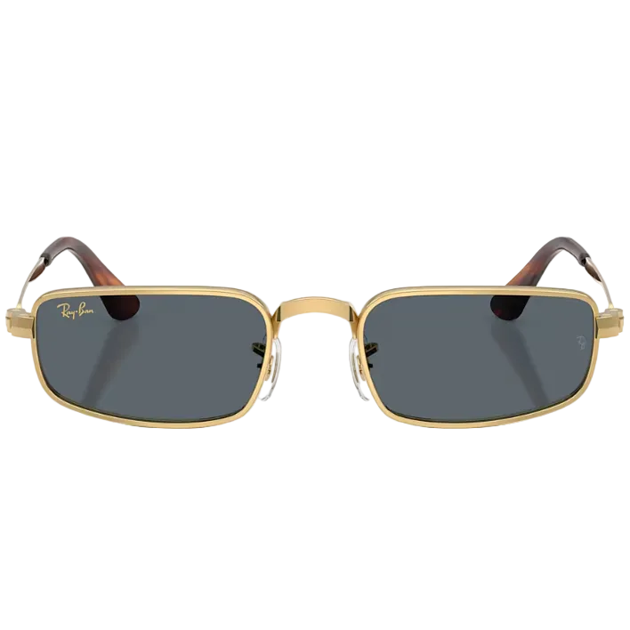 Ray Ban Men Pillow Frame Arista Gold Sunglasses