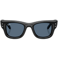 Ray Ban Men Square Frame Matt Black Sunglasses