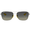 Ray Ban Men Square Frame Royal Silver Sunglasses