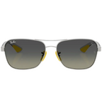 Ray Ban Men Square Frame Royal Silver Sunglasses