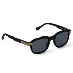 Louis Vuitton Men Square Round Frame Void Black Sunglasses
