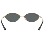 Ray Ban Men Oval Frame Polished Pale Gold Sunglasses