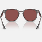 Ray Ban Men Irregular Frame Matte Opal Grey Sunglasses